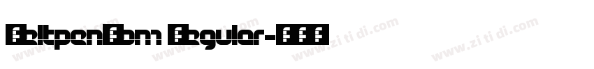 FeltpenCom Regular字体转换